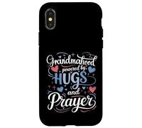 Grandmahood Powered By Hugs And Prayer Case for iPhone X/XS