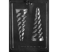 Grandmama's Goodies A155 Large Unicorn Horn Chocolate Candy Soap Mold with Exclusive Molding Instructions