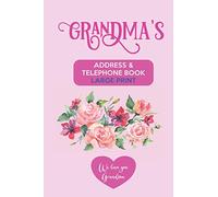 Grandma's Address & Telephone Book Large Print