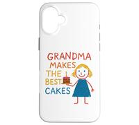 Grandma's Baking Muffins Cupcakes World's Best Baker Case for iPhone 16 Plus