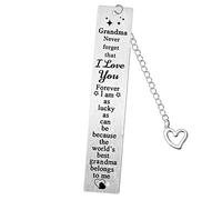 Grandma's Bookmarks - Nanny Gifts for Grandmother - Thanksgiving & Mother's Day Gifts from Granddaughter & Grandson