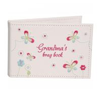 Grandmas Brag Book 24 6x4 White Photo Album with Embroidery Detail