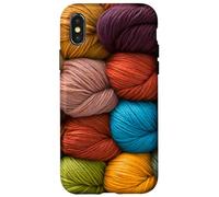 Grandma's crochet Granny's, crochet colorful Fall Autumn Case for iPhone X/XS