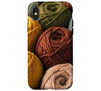 Grandma's crochet Granny's, crochet colorful Fall Autumn Case for iPhone X/XS