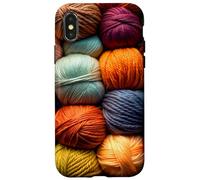 Grandma's crochet Granny's, crochet colorful Fall Autumn Case for iPhone X/XS