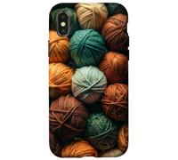 Grandma's crochet Granny's, crochet colorful Fall Autumn Case for iPhone X/XS