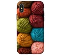 Grandma's crochet Granny's, crochet colorful Fall Autumn Case for iPhone X/XS