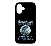 Grandmas Don’t Retire They Go Fishing Grandma Fishing Case for iPhone 16