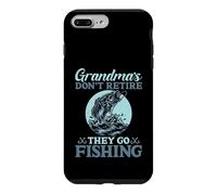 Grandmas Don’t Retire They Go Fishing Grandma Fishing Case for iPhone 7 Plus/8 Plus