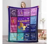 Grandma's Granddaughter Blanket - 60"X50", Soft Throw for Couch & Bed, Perfect for Birthdays, Graduations, Christmas, Mother's Day & Weddings
