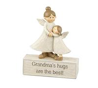 Grandmas Hugs are the Best - Grandma and Grandaughter Angel Gift
