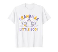 Grandmas Little Boos Cute Ghost Halloween Grandma T-Shirt