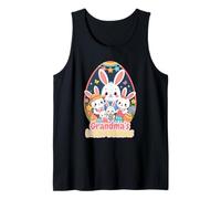 Grandma's Little Bunnies Cute Easter Bunny Family Tank Top