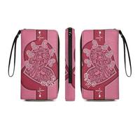 Grandma's Little Sweethearts - Personalized Leather Long Wallet with Name - Custom Name Wallet for Women Birthday, Loving Gift for Grandmother, Mother, Mom (Wallet-A06)