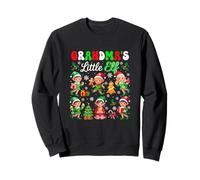 Grandma's Little Xmas Elf Group Elf Kids Boy Girls Family Sweatshirt
