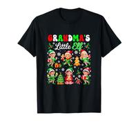 Grandma's Little Xmas Elf Group Elf Kids Boy Girls Family T-Shirt