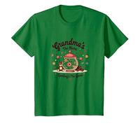 Grandmas The Name Spoilings The Game Sweet Family Love T-Shirt, Kids, Kelly Green, 6 Years