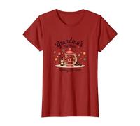 Grandmas The Name Spoilings The Game Sweet Family Love T-Shirt, Women, Cranberry, L