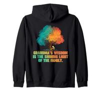 Grandmas wisdom is the shining light of the family Zip Hoodie