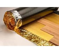 Grandmaster 5mm Sonic Gold Underlay Engineered for All Wood or Laminate Flooring, Acoustic & Damp Proof Membrane Great Sound & Heat Insulation --Roll Coverage:15m2--