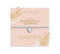 GRANDMOTHER A LITTLE WONDERFUL GRANNY Silver Plated Bracelet 17.5cm stretch