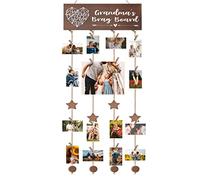 Grandmother Gifts, Nana's Brag Board, Thoughtful Photo Holder for Grandma from Granddaughter or Grandson, Wall Picture Frame for Mother's Day, Christmas, Thanksgiving, and Grandpa Gifts