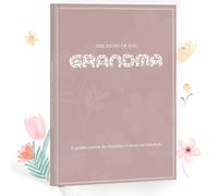 Grandmother, I Want To Hear Your Story - The Stories and Memories of Grandmother's Life - A Guided Story Journal To Share Her Life & Love - Meaningful Gift for Grandmother Birthday Christmas（Pink）