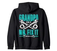 Grandpa Aka Mr Fix It Repair Handyman Fixing Mr Fix It Zip Hoodie