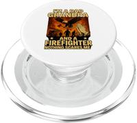 Grandpa and Firefighter Nothing Scares Me Shirt American PopSockets PopGrip for MagSafe