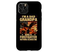 Grandpa and Firefighter Nothing Scares Me Shirt Pray Eagle Case for iPhone 11 Pro