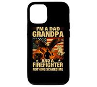 Grandpa and Firefighter Nothing Scares Me Shirt Pray Eagle Case for iPhone 12/12 Pro