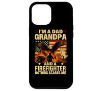 Grandpa and Firefighter Nothing Scares Me Shirt Pray Eagle Case for iPhone 12 Pro Max