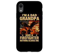 Grandpa and Firefighter Nothing Scares Me Shirt Pray Eagle Case for iPhone XR
