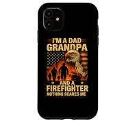 Grandpa and Firefighter Nothing Scares Me Shirt Pray Jesus Case for iPhone 11