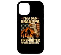 Grandpa and Firefighter Nothing Scares Me Shirt Pray Jesus Case for iPhone 12/12 Pro