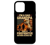 Grandpa and Firefighter Nothing Scares Me Shirt Pray Jesus Case for iPhone 12 mini