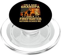 Grandpa and Firefighter Nothing Scares Me Shirt Prayer PopSockets PopGrip for MagSafe