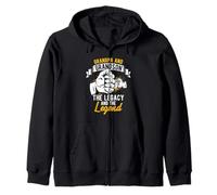 GRANDPA AND GRANDSON THE LEGACY AND THE LEGEND Zip Hoodie
