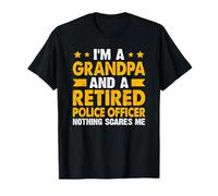Grandpa And Retired Police Officer Retirement T-Shirt