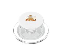 Grandpa Beekeeper Honey Harvest Retro Badge Hive Graphic PopSockets PopGrip for MagSafe