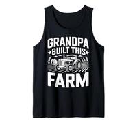 Grandpa Built This Farm Tractor Pride Tank Top