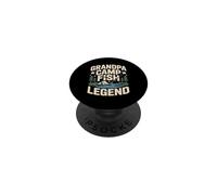 Grandpa Camp Fish Legend PopSockets Adhesive PopGrip