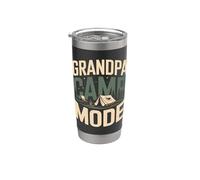 Grandpa Camp Mode Camping Campfire Stainless Steel Insulated Tumbler