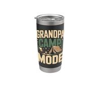 Grandpa Camp Mode Camping Campfire Stainless Steel Insulated Tumbler
