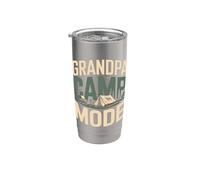 Grandpa Camp Mode Camping Campfire Stainless Steel Insulated Tumbler