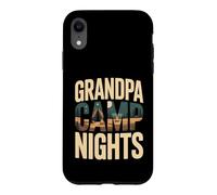 Grandpa Camp Nights Camping Campfire Case for iPhone XR