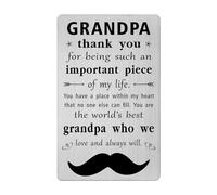 Grandpa Card - Gifts for Grandpa Birthday Christmas Card from Grandchildren - Grandfather Valentines Father's Day