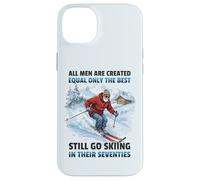 Grandpa Dad Still Go Skiing In Their Seventies Old Men Skier Case for iPhone 14 Plus