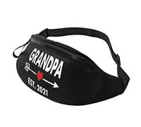 Grandpa EST 2021 Waist Bag Men's and Women's Adjustable Travel Chest Pack Outdoor Running Waist Bag