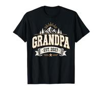 Grandpa Est. 2027 Vintage Mountain Badge T-Shirt
